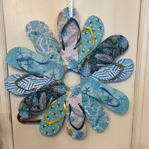 Colorful, made by hand, Flip Flop Wreath